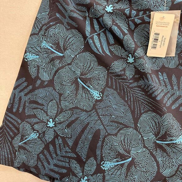 RipSkirt Hawaii Wrap Skirt Style 201 Maui Moonlight Size L Blue Hibiscus NWT - Picture 4 of 9